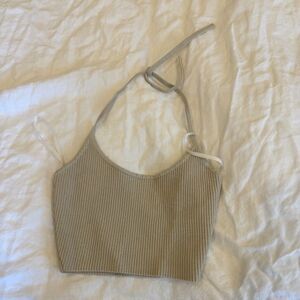 Aritzia Babaton Sculpt Knit Fuller Halter Top - size xxs